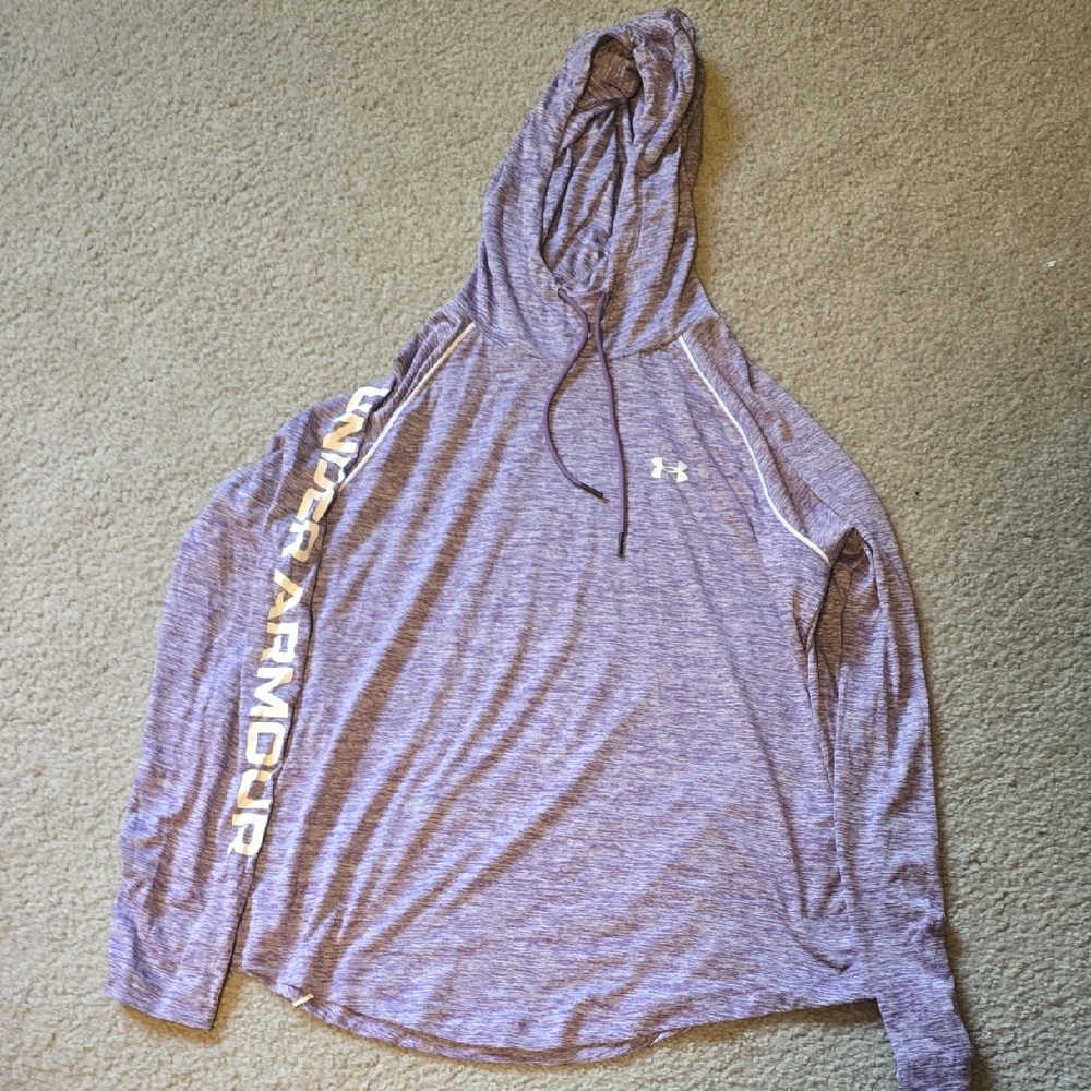 Under Armour Heathered Purple Hoodie